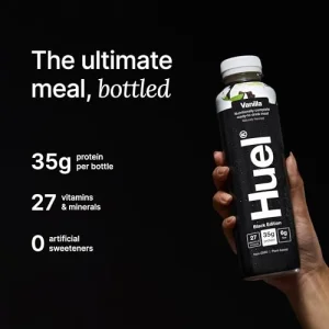 Huel Black Edition Ready-to-Drink | Vanilla Meal Replacement Shake | 35g High Protein Drink | 27 Vitamins & Minerals, Vegan, Gluten Free | Plant Base