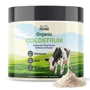 Colostrum Supplement - Grass Fed Texas Bovine Whole Colostrum Powder for Immune, Gut & Wellness - Ultimate Ig Superfood - Unflavored - 100% Pure - 6.