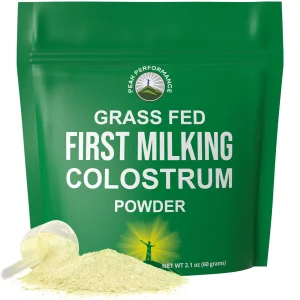First Milking Colostrum Powder from Grass Fed USA Cows Milked Within 6 Hours of Giving Birth to Get The Most Bioactive Nutrients. High Immunoglobulin
