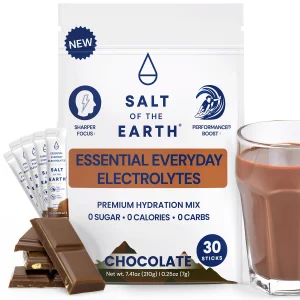 Salt of the Earth Premium Zero-Sugar Electrolyte - Made with Pink Himalayan Salt - Hydration Powder Packets | Premium Ingredients | Keto & Paleo Frie