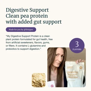 Nuzest Bethany's Pantry Digestive Support Protein - Probiotics for Digestive Health Clean Lean Protein - Premium Vegan Pea Protein Powder Plant B
