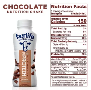 Nutrition Plan High Protein Chocolate Shake, 12 PACK. Orry's Vital