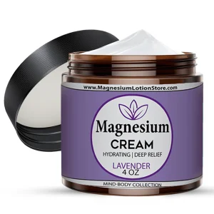 Magnesium Cream for Sleep, Kids, Muscle Soreness & Cramps Relief with Shea Butter, Coconut Oil, Aloe, Vitamin E - Topical Magnesium Cream for Calm &