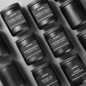 Scented Candles for Men, 6-Pack Candles for Home Scented, 42oz, 300 Hours Burning Time Long-Lasting Aroma 