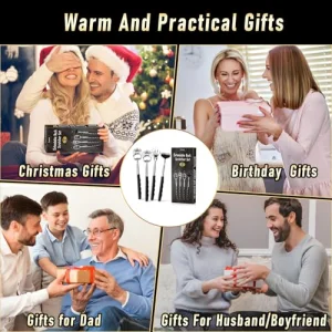 Orerered 4Pcs Back Scratcher Stocking Stuffers for Men Women Teens, Extendable Hand to Scratch Back Birthday Gifts for Men Back Massager Tool for Tha