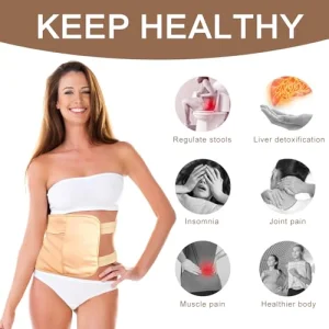 Castor Oil Pack Wrap,Castor Oil Wrap for Stomach, Liver Detox, Belly & Entire Body, Hot/Cold Compress Pads