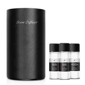 Waterless Essential Oil Diffuser Starter Kit - No Water Needed, Battery Operated Mini Scent Air Machine, Included 3x20ML Essential Oils, Portable Aro