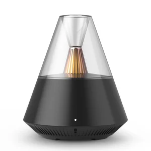 KinYiLO Essential Oil Diffuser, Modern Style Aromatherapy Aroma Diffusers with Candle Light, Fragrance Ultrasonic Cool Mist Humidifier, Remote Contro