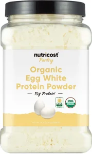 Nutricost Pantry Organic Egg White Protein Powder (1 LB) - GMO-Free, Gluten-Free