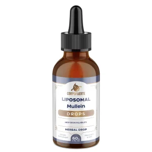 Corpofuerte Liposomal Mullein Drops - Elderberry, Licorice Root, and Slippery Elm Bark - Suitable for Kids and Adults (1Pack)