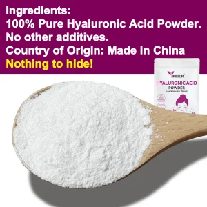 iFEiER Hyaluronic Acid Powder | Low Molecular Weight Hyaluronic Acid Powder | 50g(1.76oz) Cosmetics Grade | Sodium Hyaluronate HA | LMW HMW HA ingred